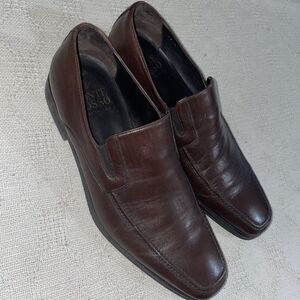 Monte Rosso Men’s Dress Loafers Size 11 M Brown Leather Business Formal City